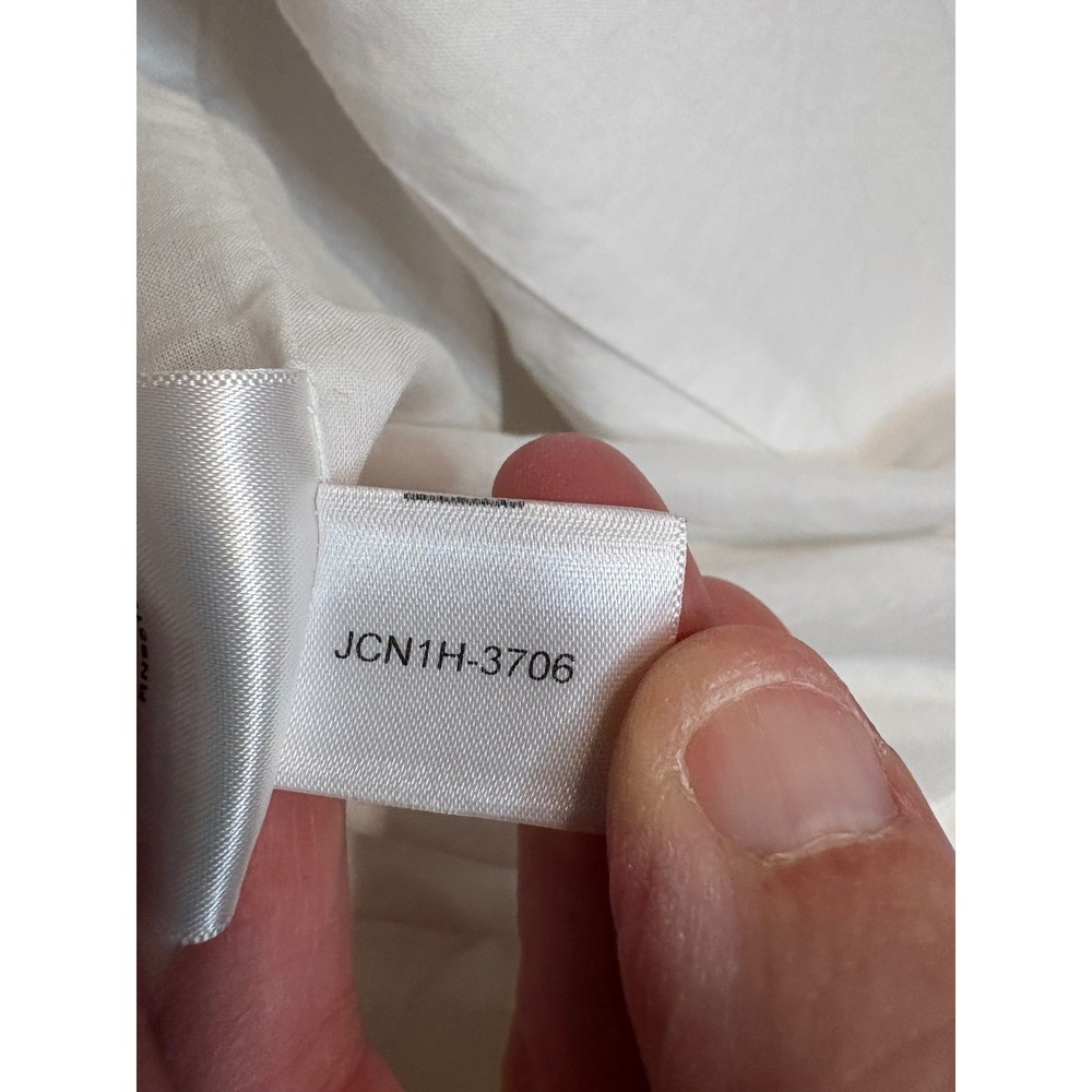 Lafayette 148 New York White 100% Linen Stand Collar Blazer Jacket Button Front - Picture 12 of 14